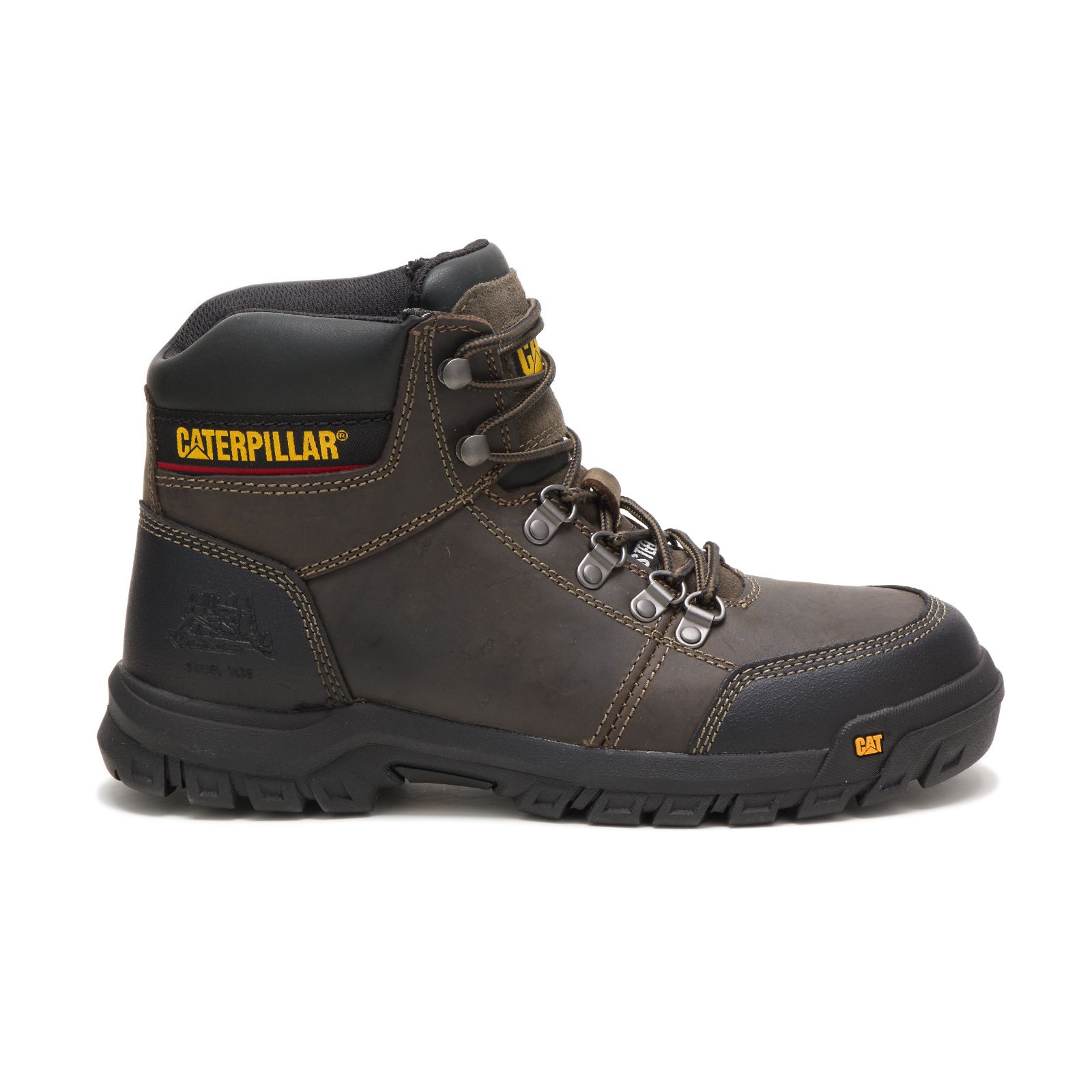 Men's Caterpillar Outline Steel Toe Steel Toe Boots Dark Grey Ireland CQGY76540